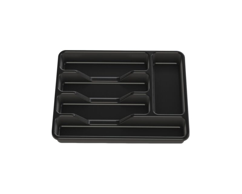 PORTA TALHERES PARA GAVETA PRETO