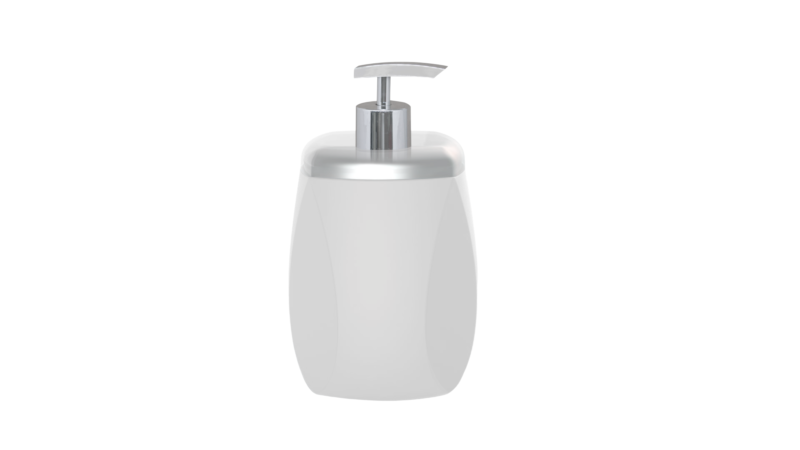 PORTA SABONETE LÍQUIDO MAX ELEGANCE GOTA BRANCO