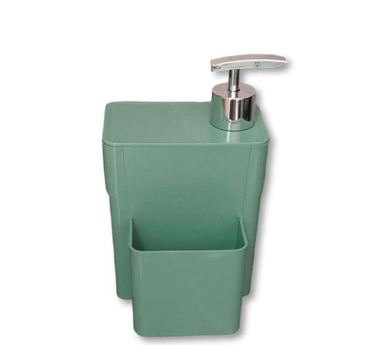 DISPENSER ORGANIZADOR DE PIA 3 EM 1 DETERGENTE ESPONJA RODINHO VERDE MENTA