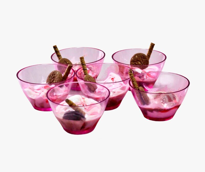 JOGO DE SOBREMESA ELEGANCE 6 PEÇAS - ROSA