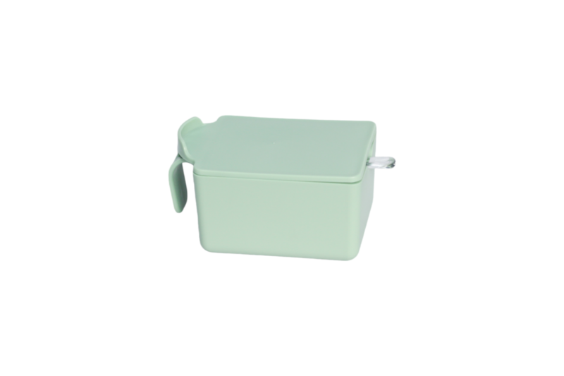 AÇUCAREIRO ELEGANCE 250ML COM COLHER - VERDE MENTA