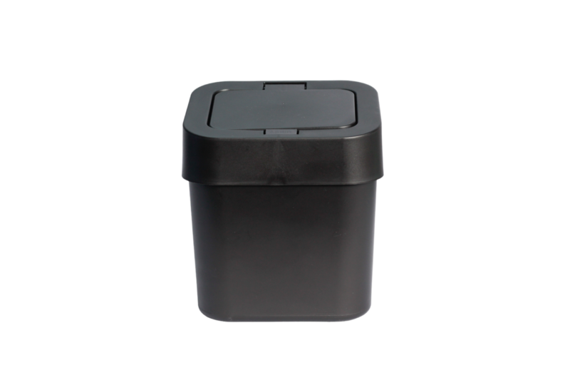 LIXEIRA 4L COM TAMPA CLICK - PRETA