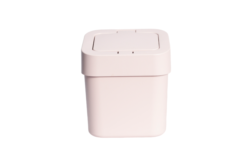 LIXEIRA 4L COM TAMPA CLICK - ROSE